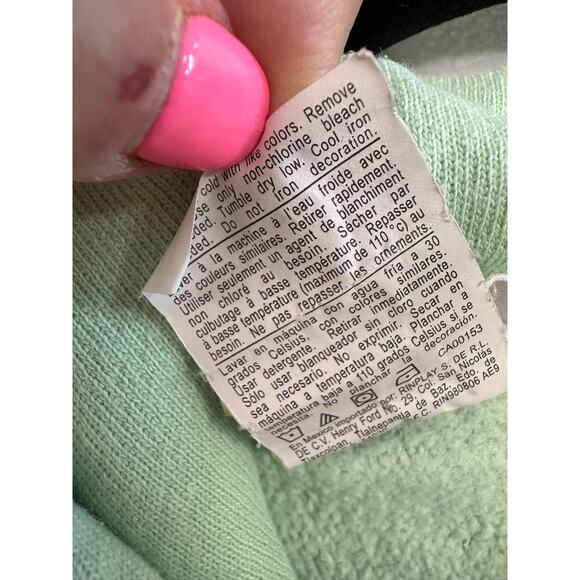 Champion men's size Medium reverse weave hoodie green sweatshirt kangaroo - Picture 6 of 9